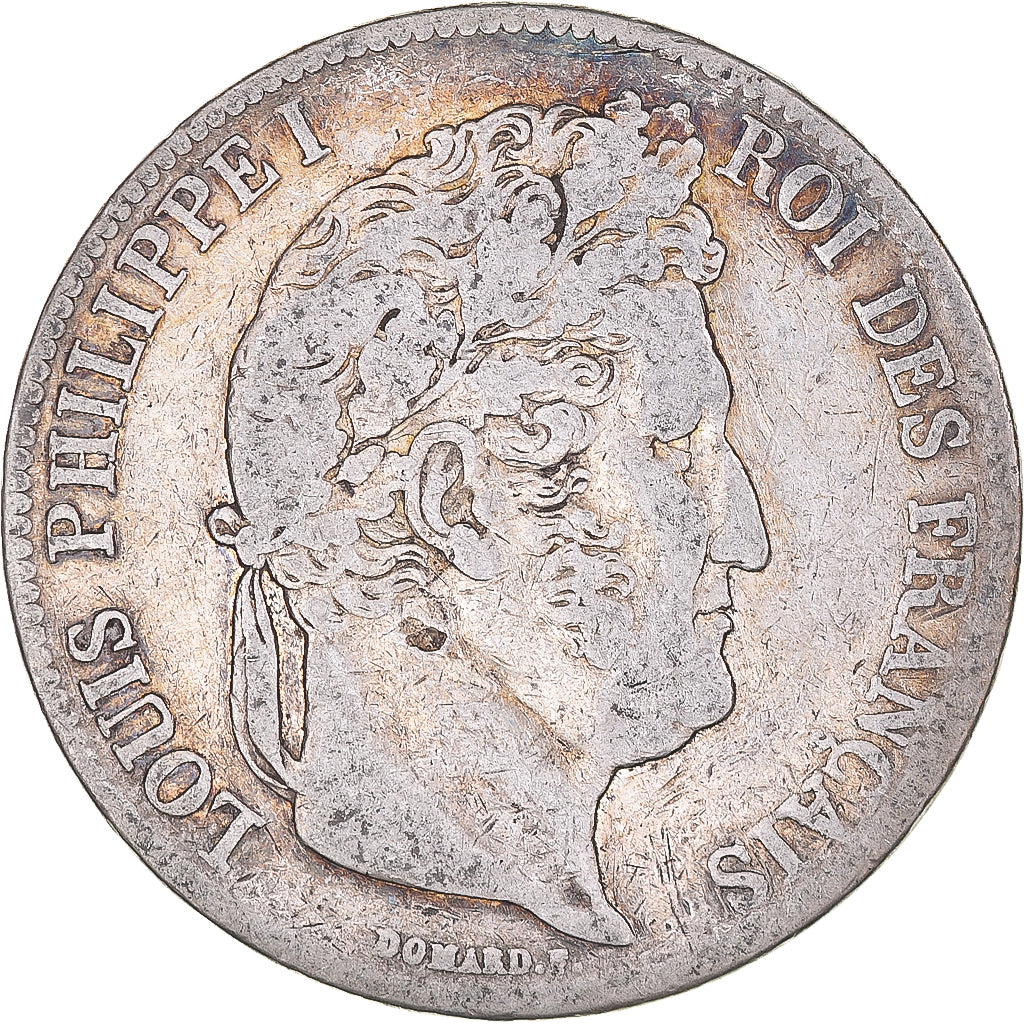 Monnaie, France, Louis-Philippe, 5 Francs, 1838, Paris, TB, Argent, Gadoury:678