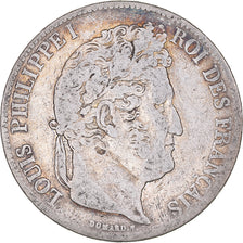 Monnaie, France, Louis-Philippe, 5 Francs, 1838, Paris, TB, Argent, Gadoury:678