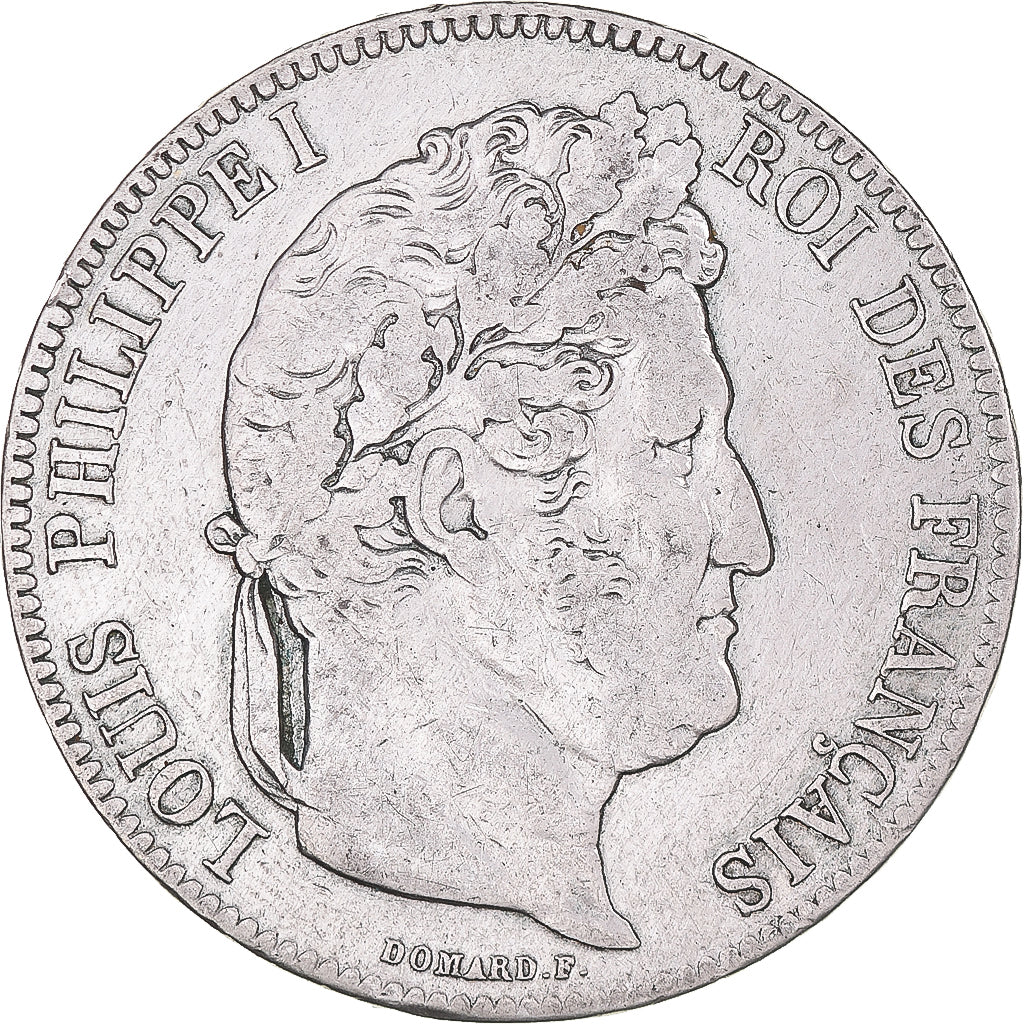 Coin, France, Louis-Philippe, 5 Francs, 1841, Paris, VF(20-25), Silver