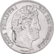 Coin, France, Louis-Philippe, 5 Francs, 1841, Paris, VF(20-25), Silver