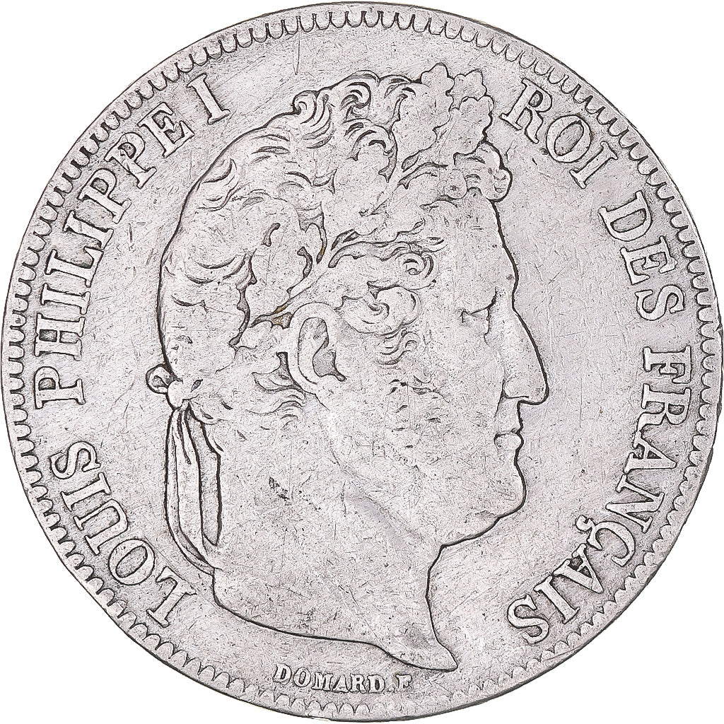 Coin, France, Louis-Philippe, 5 Francs, 1841, Paris, VF(20-25), Silver