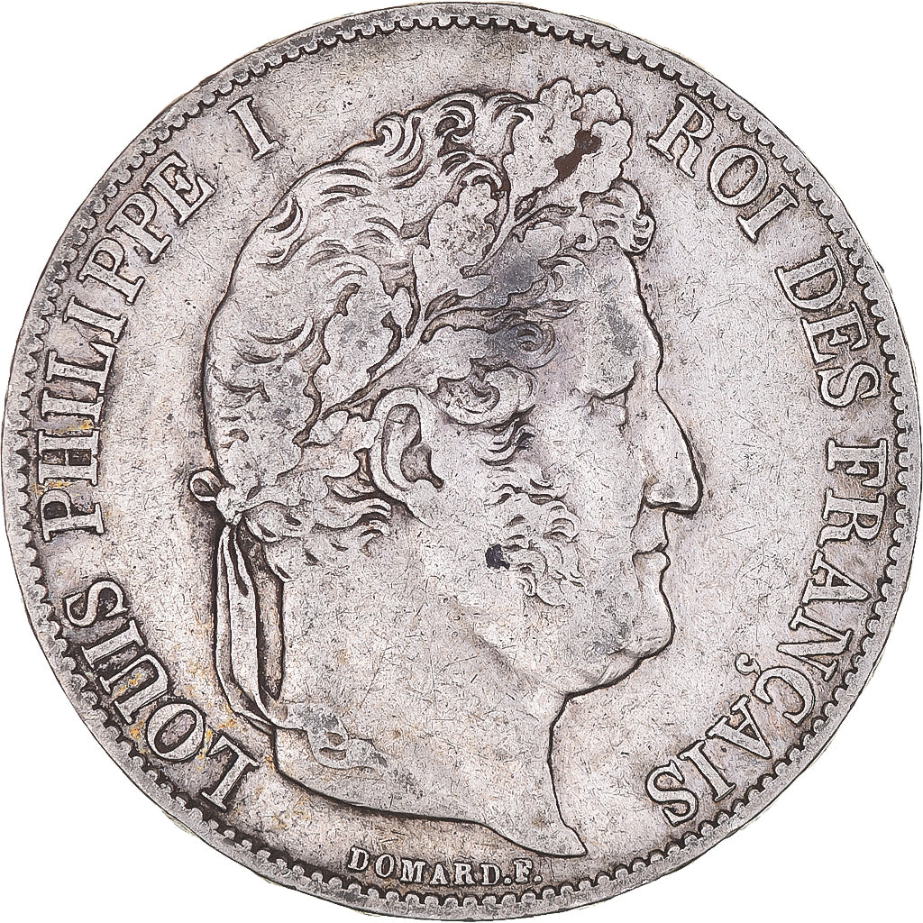 Coin, France, Louis-Philippe, 5 Francs, 1847, Paris, VF(20-25), Silver