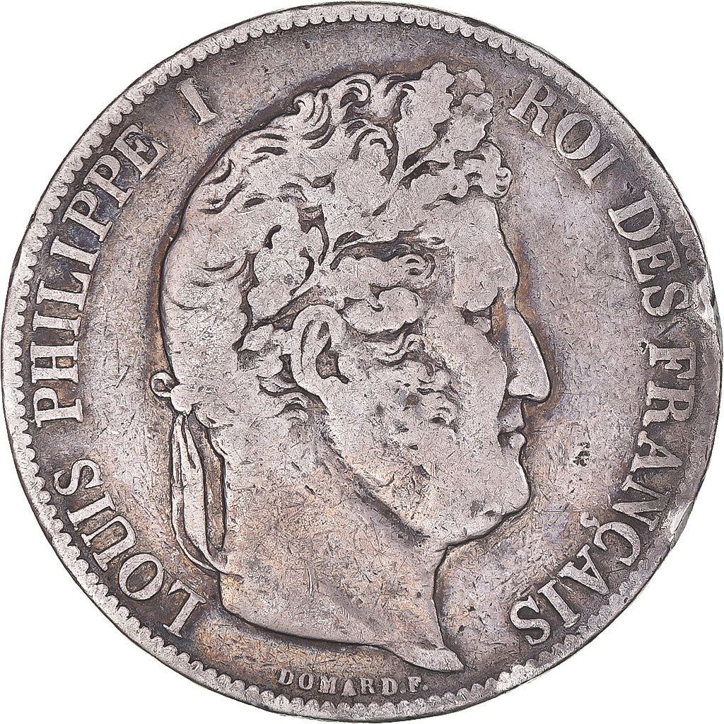 Monnaie, France, Louis-Philippe, 5 Francs, 1848, Paris, B+, Argent
