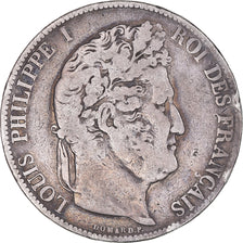 Monnaie, France, Louis-Philippe, 5 Francs, 1848, Paris, B+, Argent