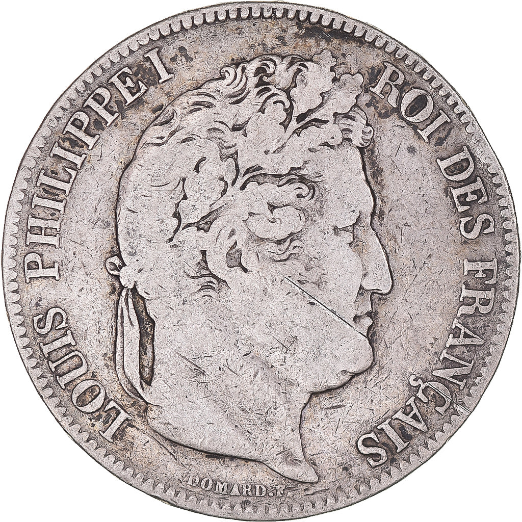 Coin, France, Louis-Philippe, 5 Francs, 1832, Lille, VF(20-25), Silver