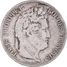 Coin, France, Louis-Philippe, 5 Francs, 1832, Lille, VF(20-25), Silver
