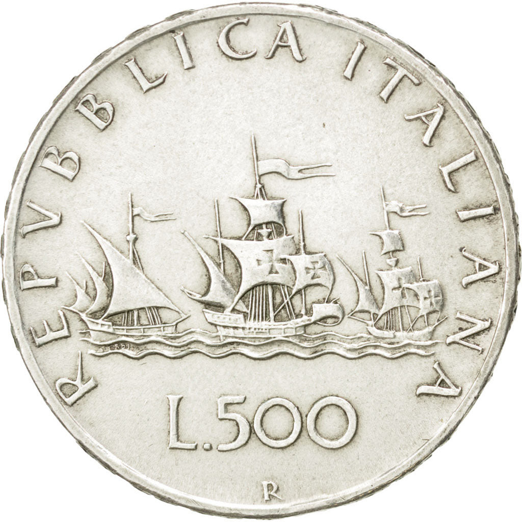 Italie, République, 500 Lire 1965 R, KM 98