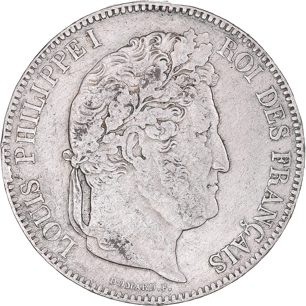 Moneta, Francia, Louis-Philippe, 5 Francs, 1832, Lille, MB, Argento, KM:749.13