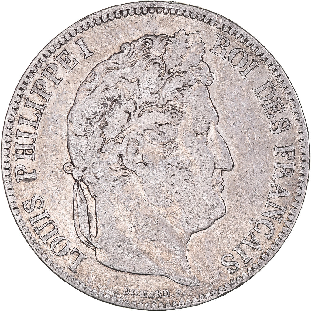 Coin, France, Louis-Philippe, 5 Francs, 1834, Lille, VF(20-25), Silver
