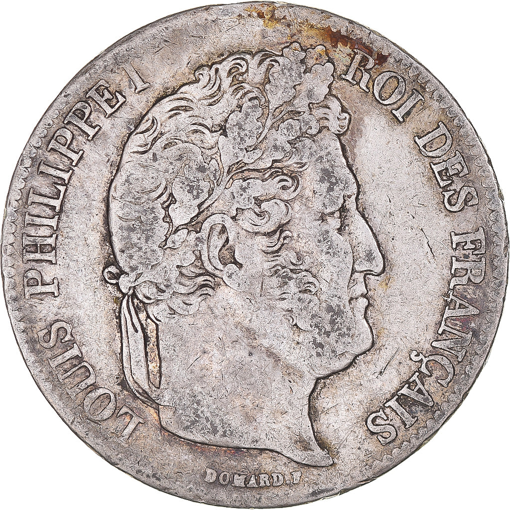 Coin, France, Louis-Philippe, 5 Francs, 1836, Lille, VF(20-25), Silver