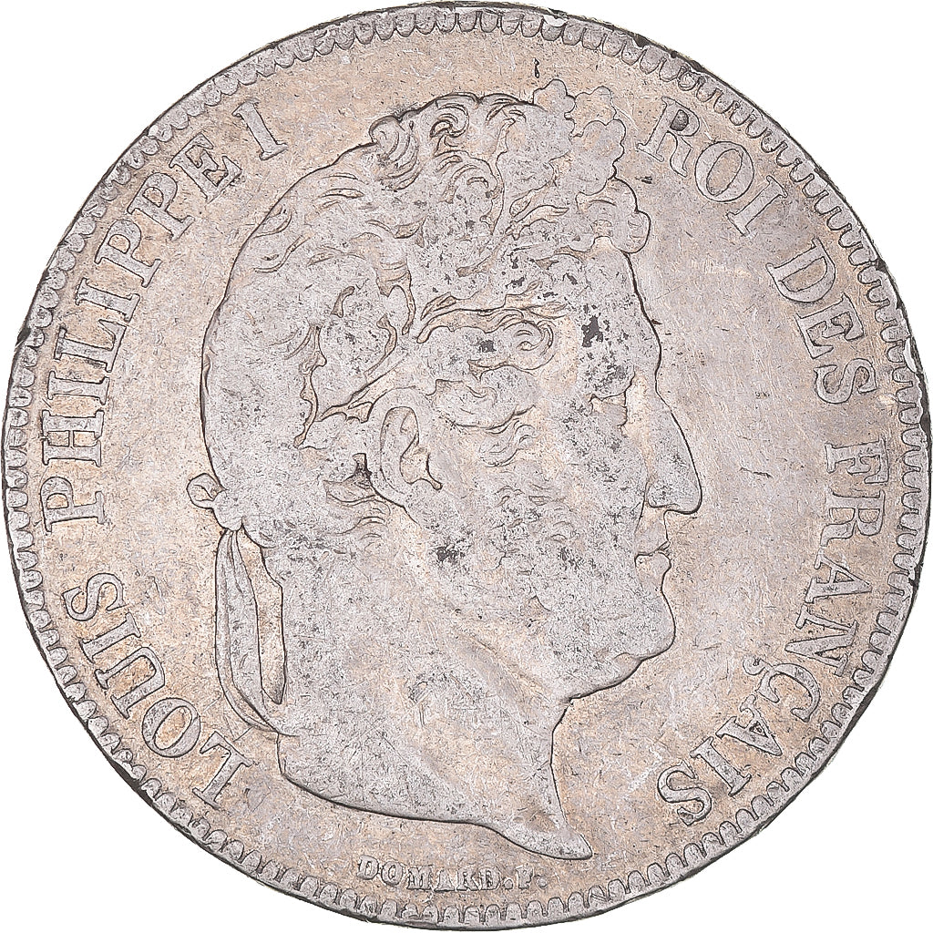 Coin, France, Louis-Philippe, 5 Francs, 1837, Lille, VF(20-25), Silver