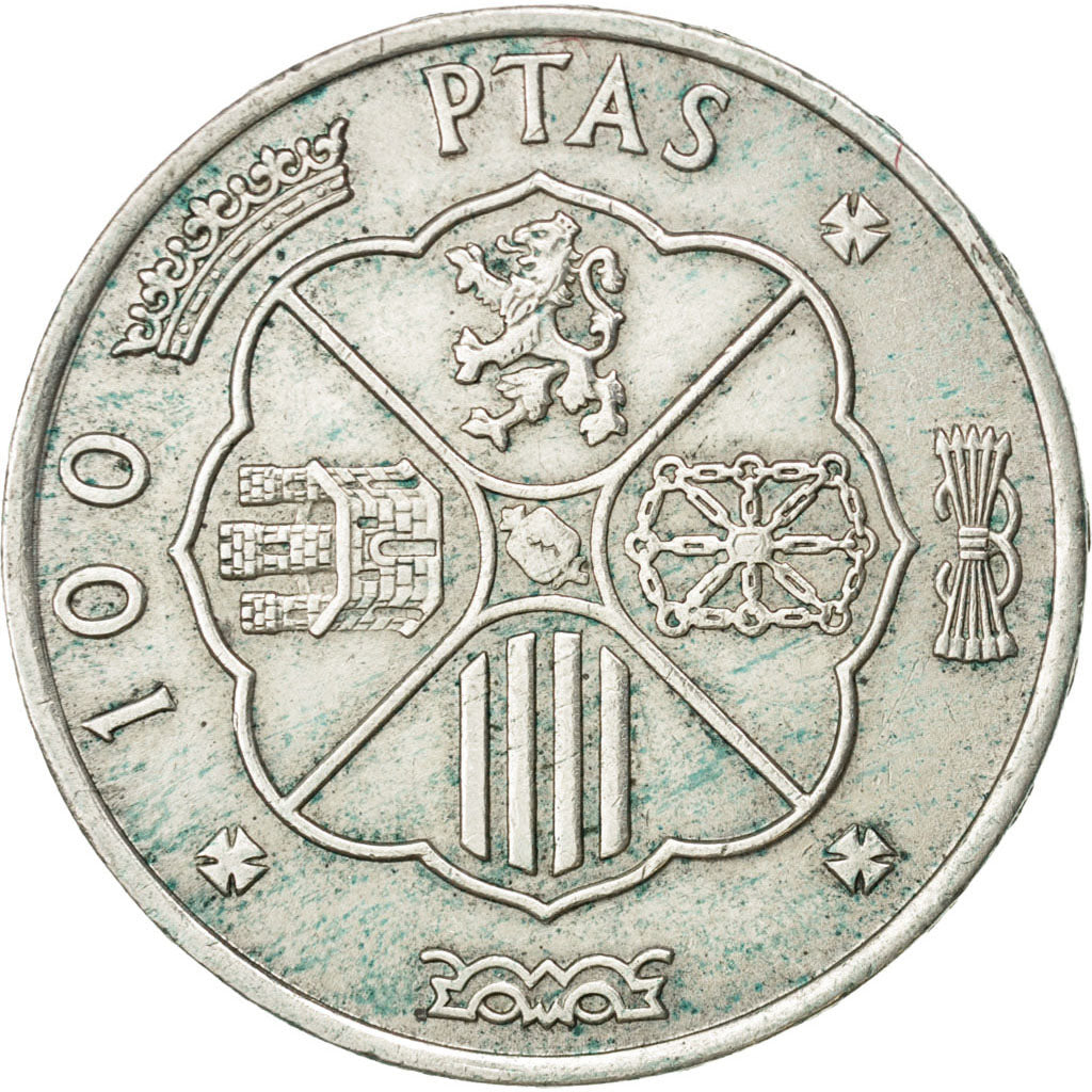 SPAIN, 100 Pesetas, 1966, KM #797, EF(40-45), Silver, 34, 18.85