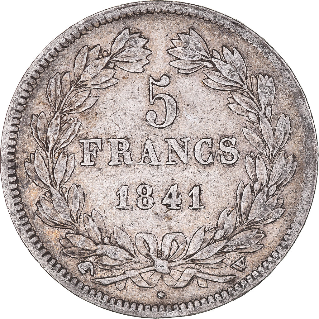 Coin, France, Louis-Philippe, 5 Francs, 1841, Lille, VF(30-35), Silver