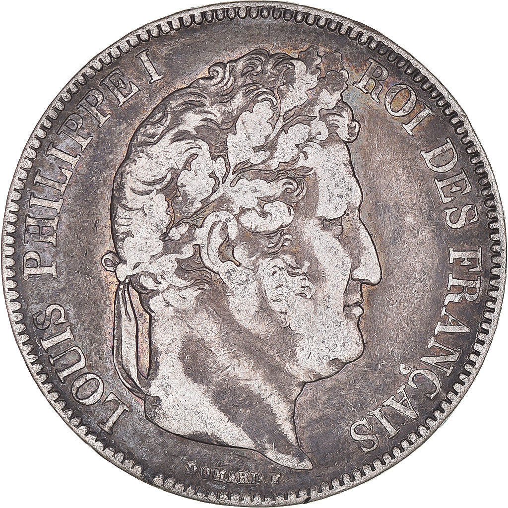 Coin, France, Louis-Philippe, 5 Francs, 1843, Lille, VF(20-25), Silver