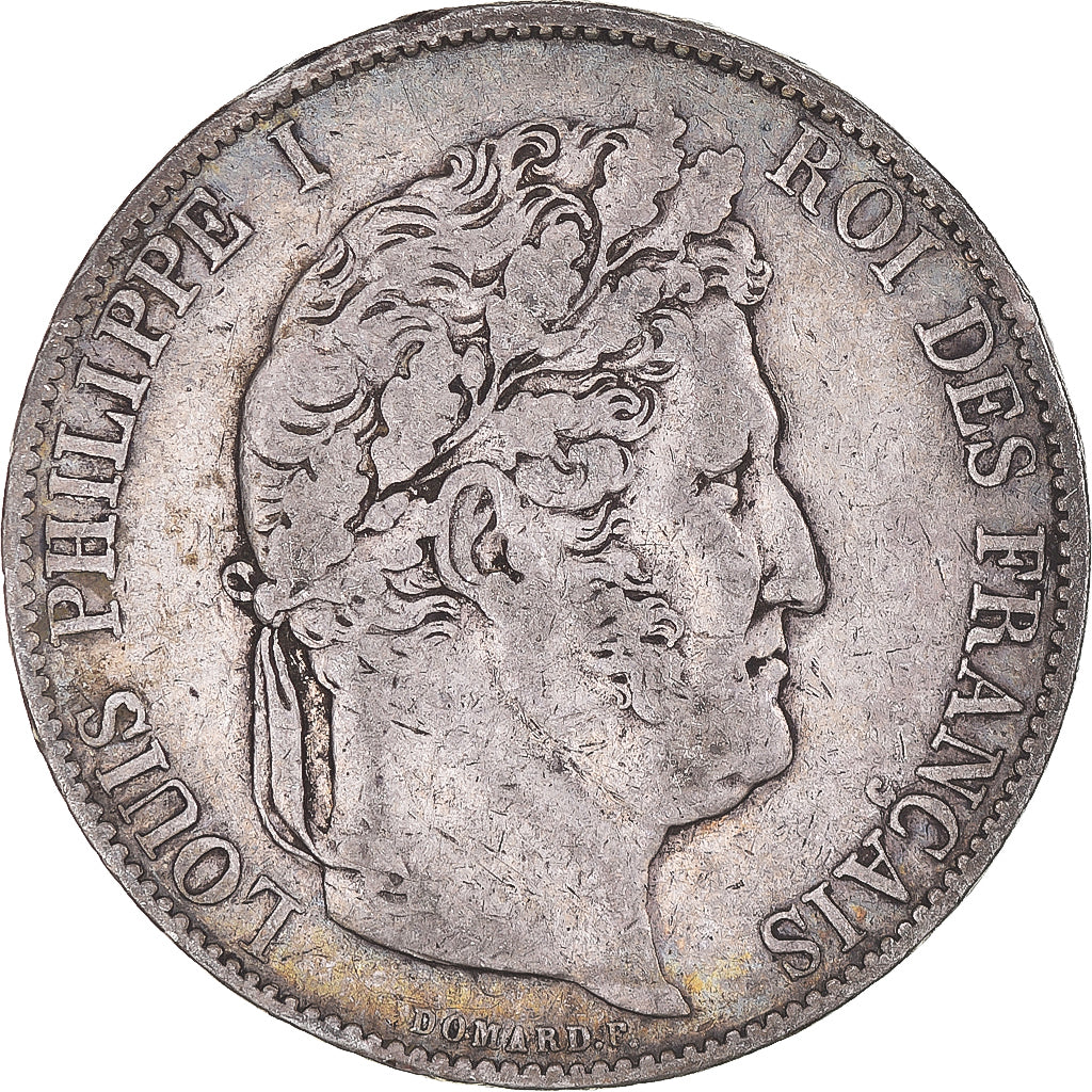 Coin, France, Louis-Philippe, 5 Francs, 1844, Lille, VF(20-25), Silver