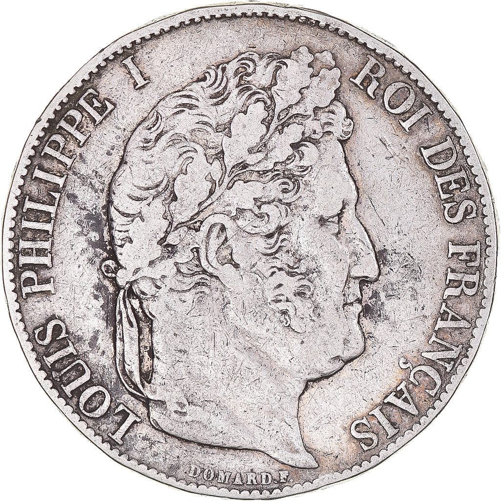 Monnaie, France, Louis-Philippe, 5 Francs, 1845, Lille, TB+, Argent