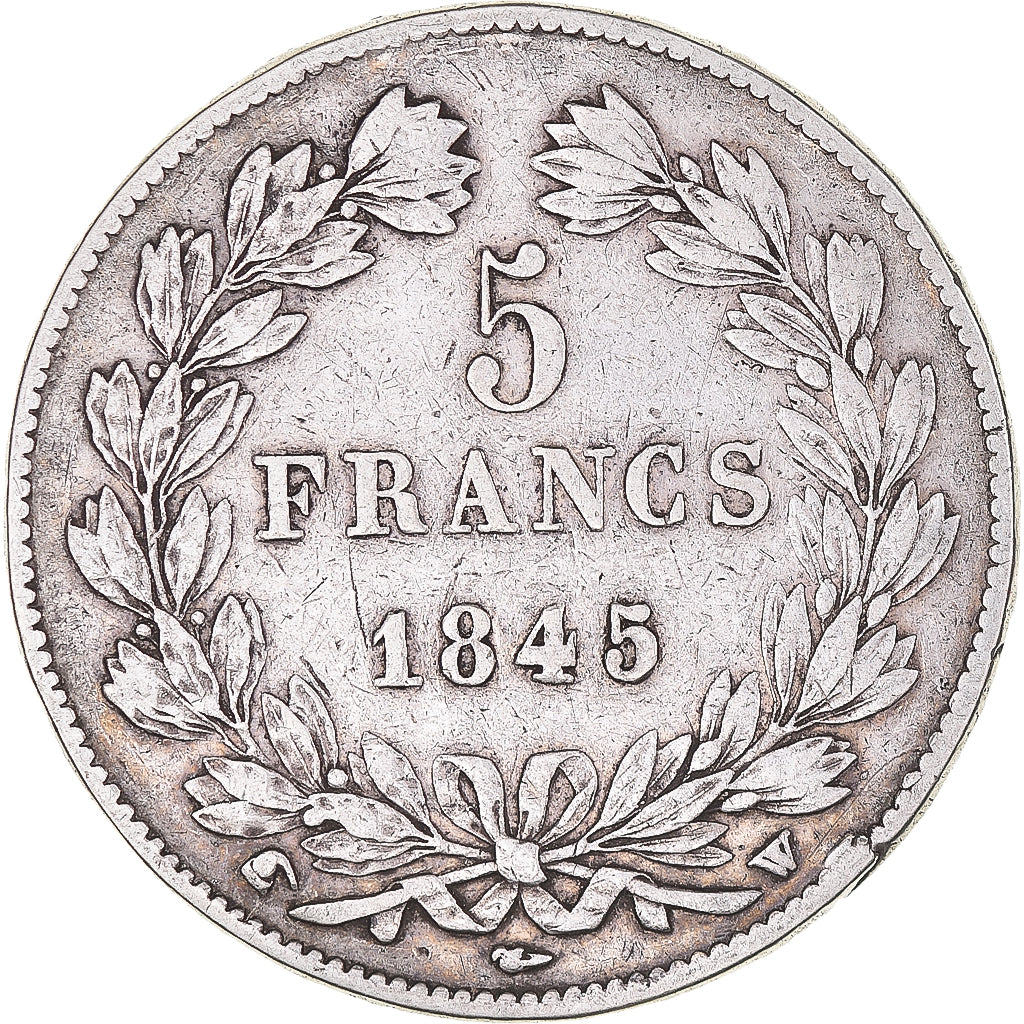 Monnaie, France, Louis-Philippe, 5 Francs, 1845, Lille, TB+, Argent