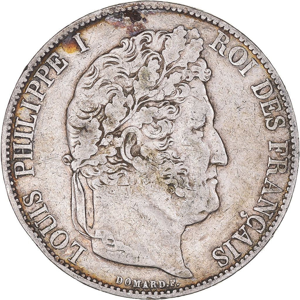 Coin, France, Louis-Philippe, 5 Francs, 1845, Lille, VF(30-35), Silver