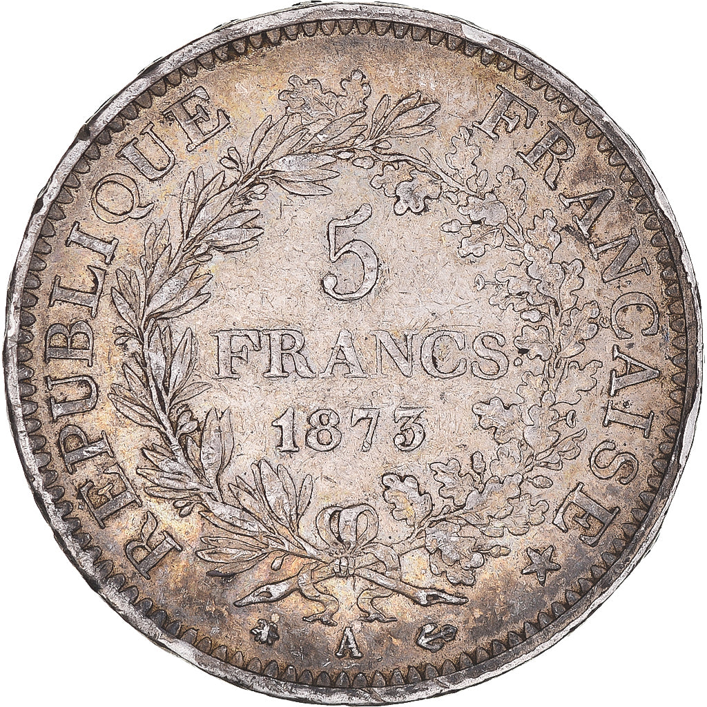 Coin, France, Hercule, 5 Francs, 1873, Paris, VF(30-35), Silver, KM:820.1
