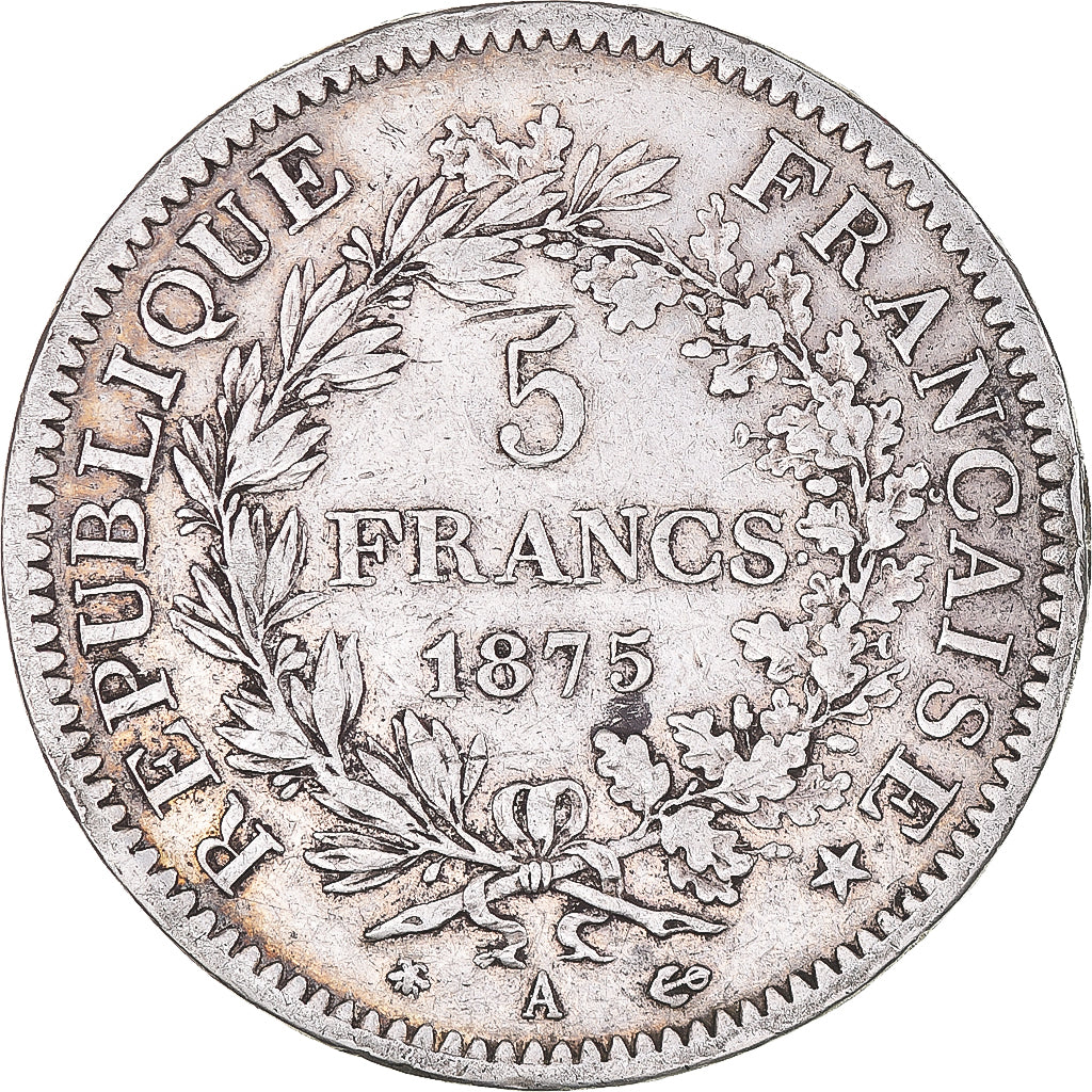 Monnaie, France, Hercule, 5 Francs, 1875, Paris, TB+, Argent, Gadoury:745a