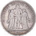 Coin, France, Hercule, 5 Francs, 1876, Paris, VF(30-35), Silver, KM:820.1