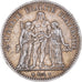 Moneta, Francia, Hercule, 5 Francs, 1877, Paris, MB+, Argento, KM:820.1