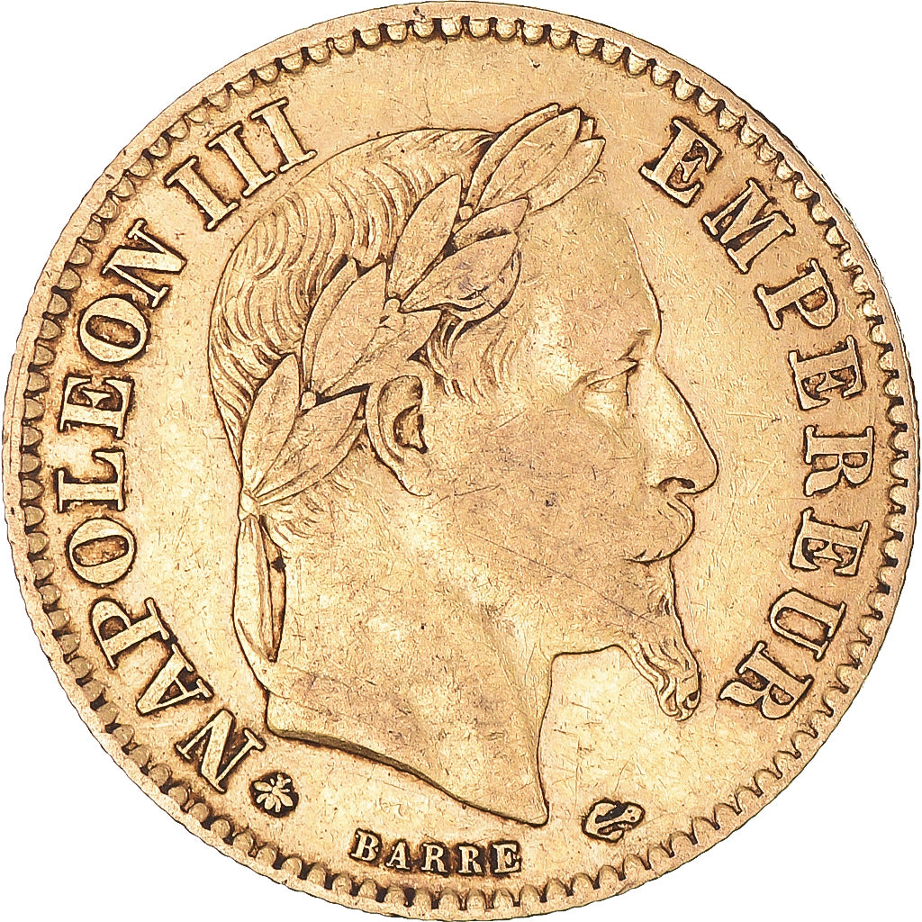 Coin, France, Napoleon III, 10 Francs, 1863, Paris, VF(30-35), Gold, KM:800.1