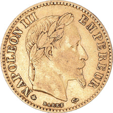 Coin, France, Napoleon III, 10 Francs, 1863, Paris, VF(30-35), Gold, KM:800.1