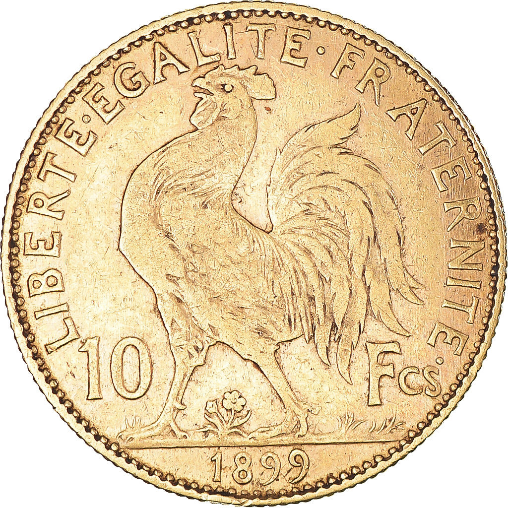 Coin, France, Marianne, 10 Francs, 1899, Paris, EF(40-45), Gold, KM:846
