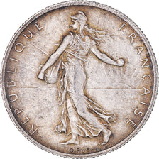 Coin, France, Semeuse, 2 Francs, 1916, Paris, AU(55-58), Silver, KM:845.1