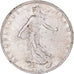 Moeda, França, Semeuse, 2 Francs, 1917, Paris, AU(55-58), Prata, KM:845.1