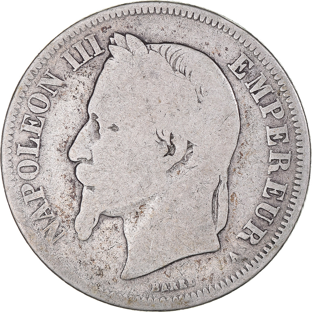 Moneta, Francja, Napoleon III, 2 Francs, 1866, Paris, VG(8-10), Srebro