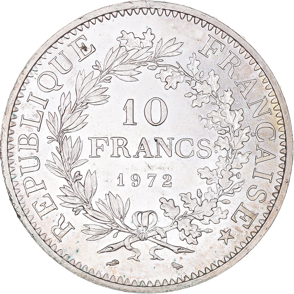 Coin, France, Hercule, 10 Francs, 1972, Paris, MS(63), Silver, KM:932