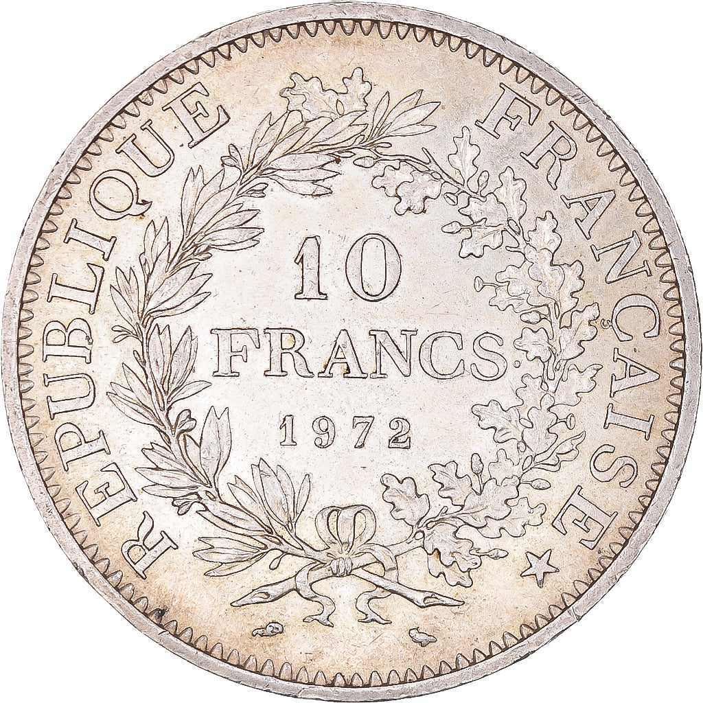Coin, France, Hercule, 10 Francs, 1972, Paris, MS(60-62), Silver, KM:932