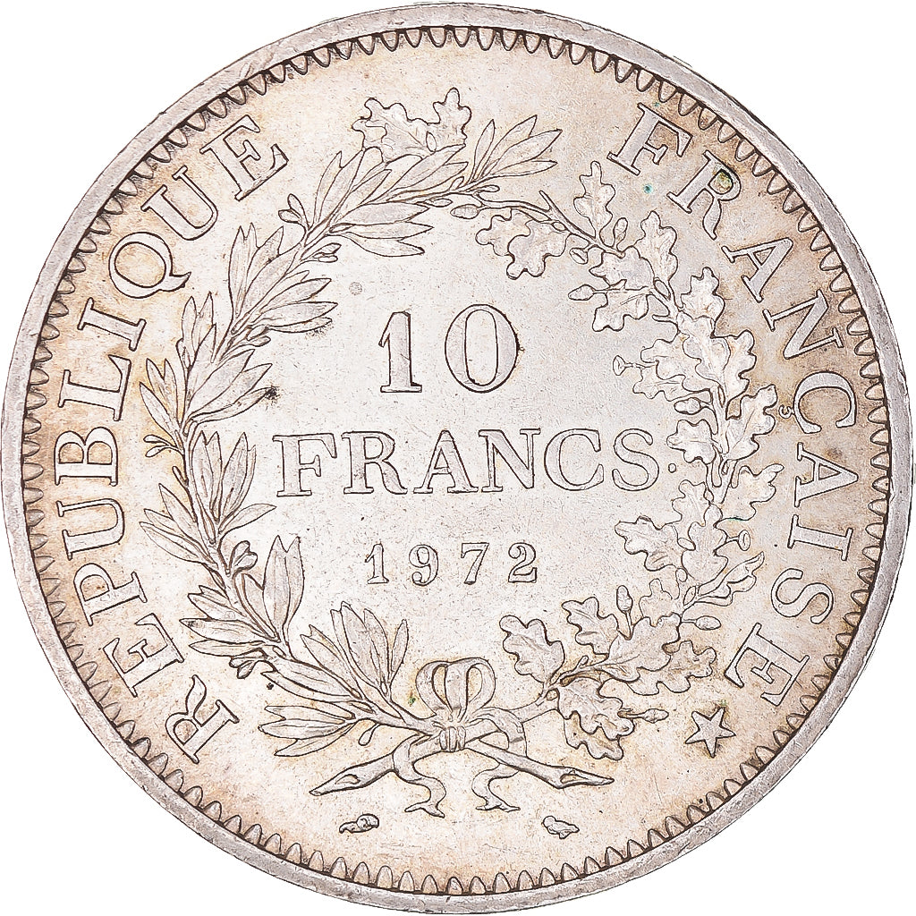 Coin, France, Hercule, 10 Francs, 1972, Paris, MS(60-62), Silver, KM:932