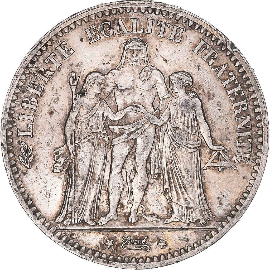 Monnaie, France, Hercule, 5 Francs, 1876, Paris, TTB, Argent, Gadoury:745a