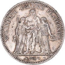 Monnaie, France, Hercule, 5 Francs, 1876, Paris, TTB, Argent, Gadoury:745a