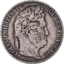 Münze, Frankreich, Louis-Philippe, 5 Francs, 1845, Strasbourg, S, Silber