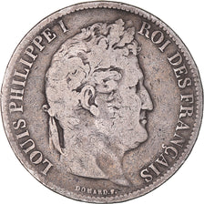Moneda, Francia, Louis-Philippe, 5 Francs, 1831, Lille, BC, Plata, KM:745.13