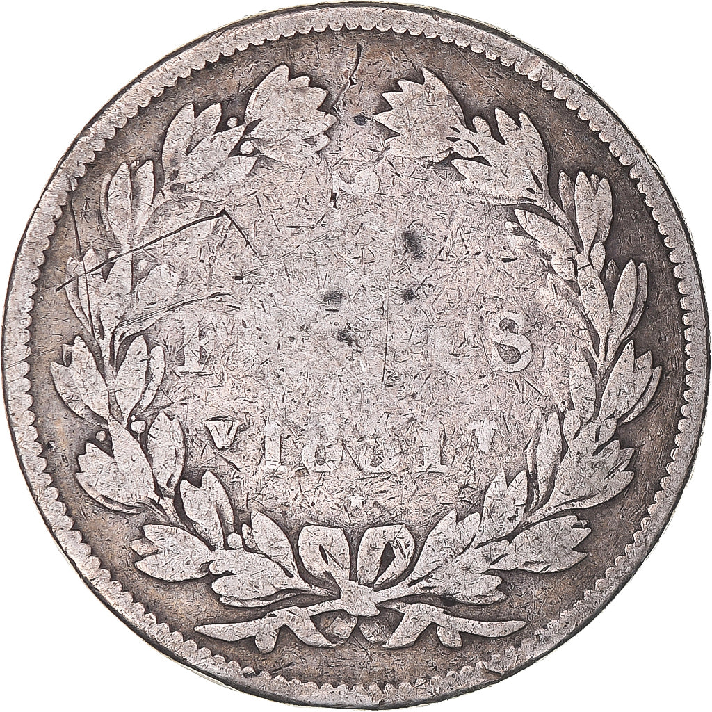 Moneda, Francia, Louis-Philippe, 5 Francs, 1831, Lille, BC, Plata, KM:745.13