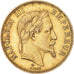 Moneta, Francia, Napoleon III, 100 Francs, 1869, Strasbourg, BB, Oro, KM:802.2