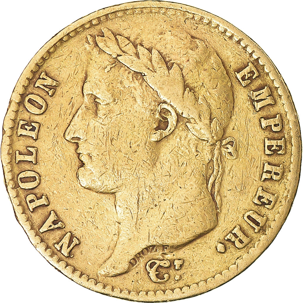 Moneta, Francia, Napoléon I, 20 Francs, 1810, Paris, B+, Oro, KM:695.1