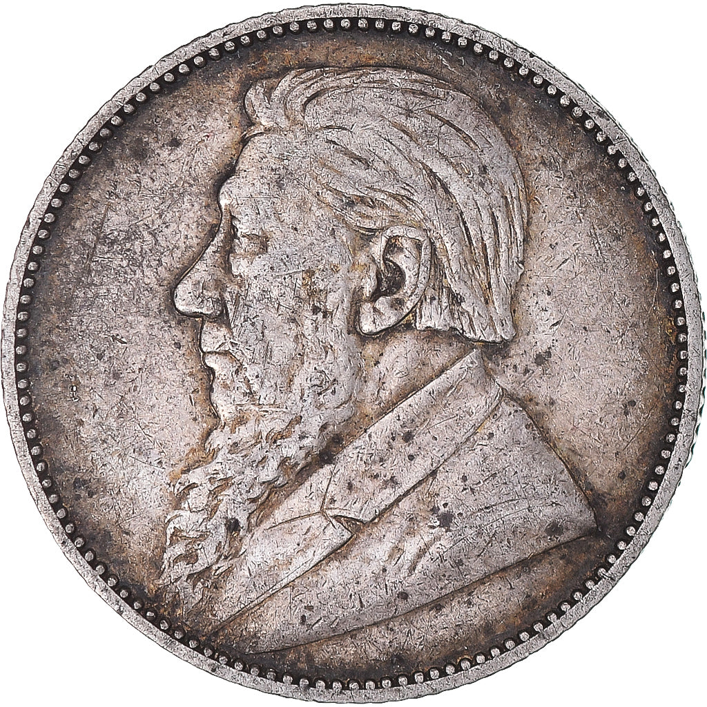 Münze, Südafrika, Shilling, 1896, S+, Silber, KM:5