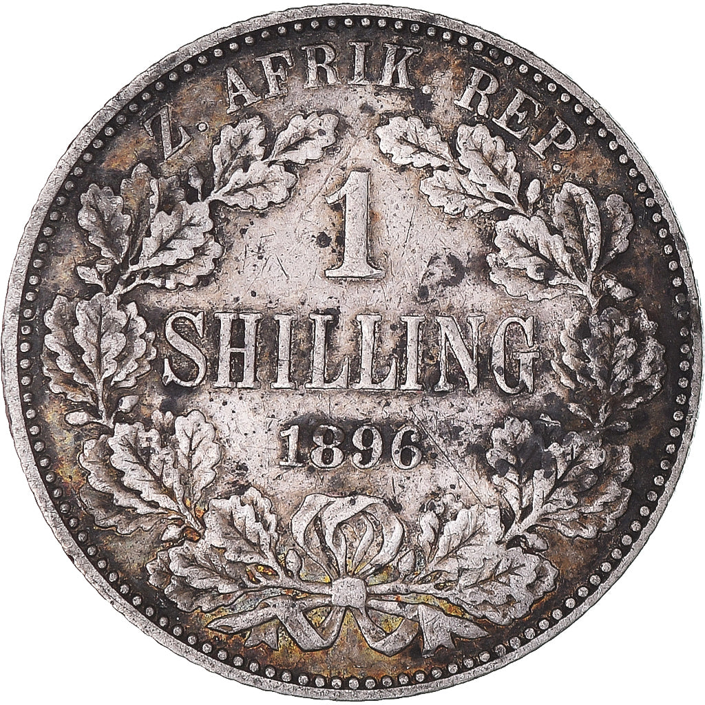 Münze, Südafrika, Shilling, 1896, S+, Silber, KM:5