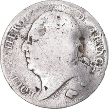 Munten, Frankrijk, Louis XVIII, Franc, 1824, Perpignan, G, Zilver, KM:709.10