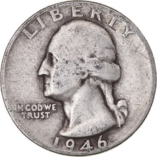 Coin, United States, Washington Quarter, Quarter, 1946, U.S. Mint, Philadelphia