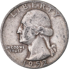 Moeda, Estados Unidos da América, Washington Quarter, Quarter, 1952, U.S. Mint