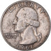 Coin, United States, Washington Quarter, Quarter, 1961, U.S. Mint, Denver