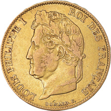 Münze, Frankreich, Louis-Philippe, 20 Francs, 1833, Rouen, S+, Gold, KM:750.2