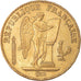 Moneda, Francia, Génie, 20 Francs, 1874, Paris, MBC+, Oro, KM:825, Gadoury:1063